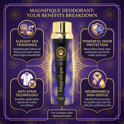 Aleda Magnifique Deodorant Spray For Women 200ml (Turkey)