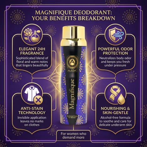 Aleda Magnifique Deodorant Spray For Women 200ml (Turkey)