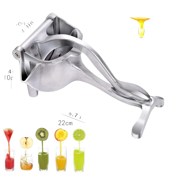 Aluminium Steel Heavy Duty Handhold Press Fruit Juicer, Fruit Manual & Instant juicer