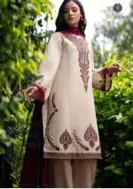 Cotton Silk Three Piece with 42 Inch Kameez, 3 Colours