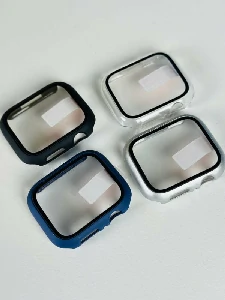 45mm Smartwatch Premium Tempered Glass Case- Blue Color