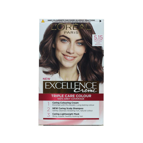 L'Oreal Excellence Creme Triple Care Colour - 5.15 Natural Iced Brown (Belgium)