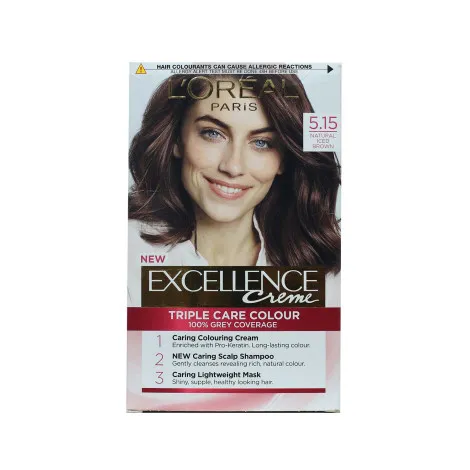 L'Oreal Excellence Creme Triple Care Colour - 5.15 Natural Iced Brown (Belgium)
