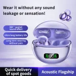 Q71 True Wireless Open-Ear Ear Clip Earbuds with Digital LED Display