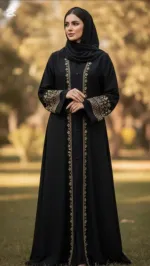 Moriyom Cherry Borka with Koti, Inner and Hijab, Body 36-48