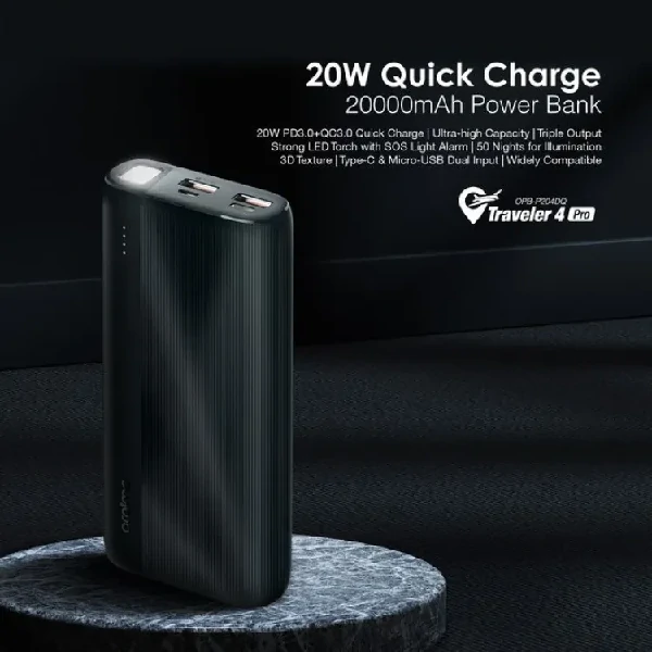 Oraimo Traveler 4 Pro OPB-204DQ 20000mAh Power Bank