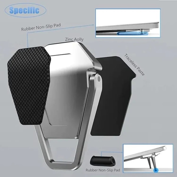 Metal Foldable Laptop Stand Universal Non-slip Bracket Support for Macbook Pro Air Lenovo Notebook Laptops Mount Holder Feets