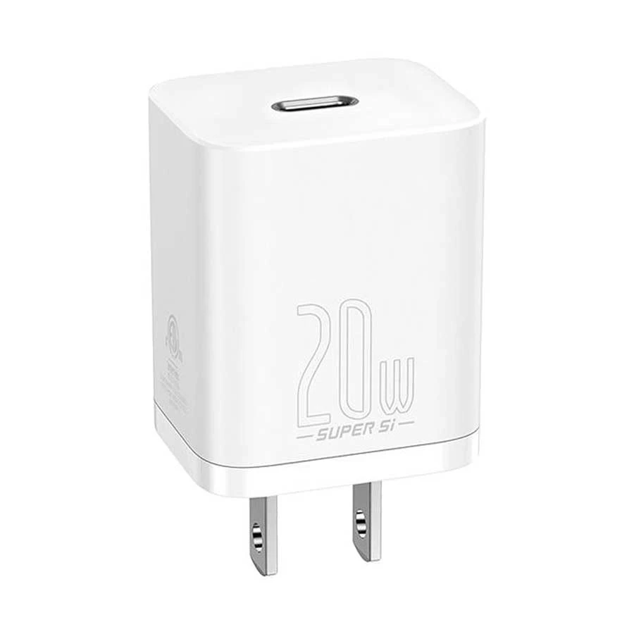 Baseus Super Si 20W USB-C Charger with 1m Lightning Cable, White