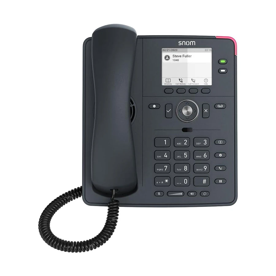 Snom D150 2-SIP PoE Slate Gray Desk IP Phone Set without Adapter