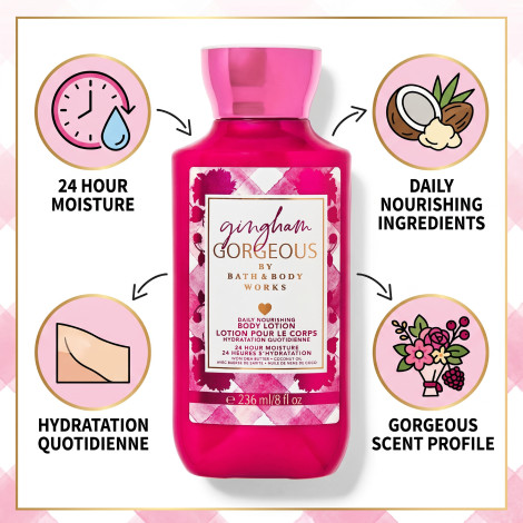 Bath and Body Works Gingham Georgeous Daily Nourishing Body Lotion 236ml (USA)