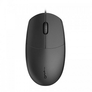 Rapoo N100 Wired Optical Mouse – Black Color