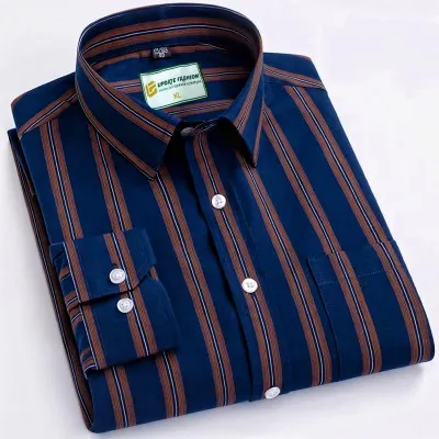 Mens long sleeve Strip shirt