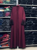 Karchupi Koti Borka in Jafran Fabric, Without Hijab