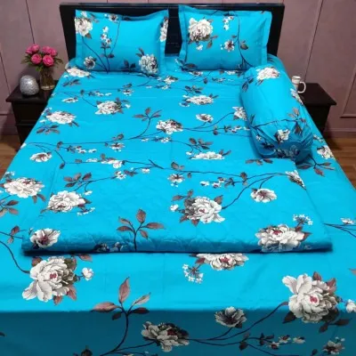 Pure Cotton Twill AC Katha and Bed Sheet Combo for AC Rooms