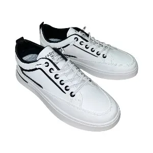 White Cross Border All Season Modern light weight Sneakers For Men