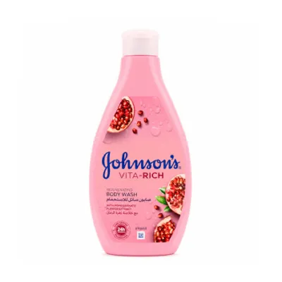 Johnson's Vita Rich  With Pomegranate Flower Extract Brightening Body Wash 400ml (Italy)