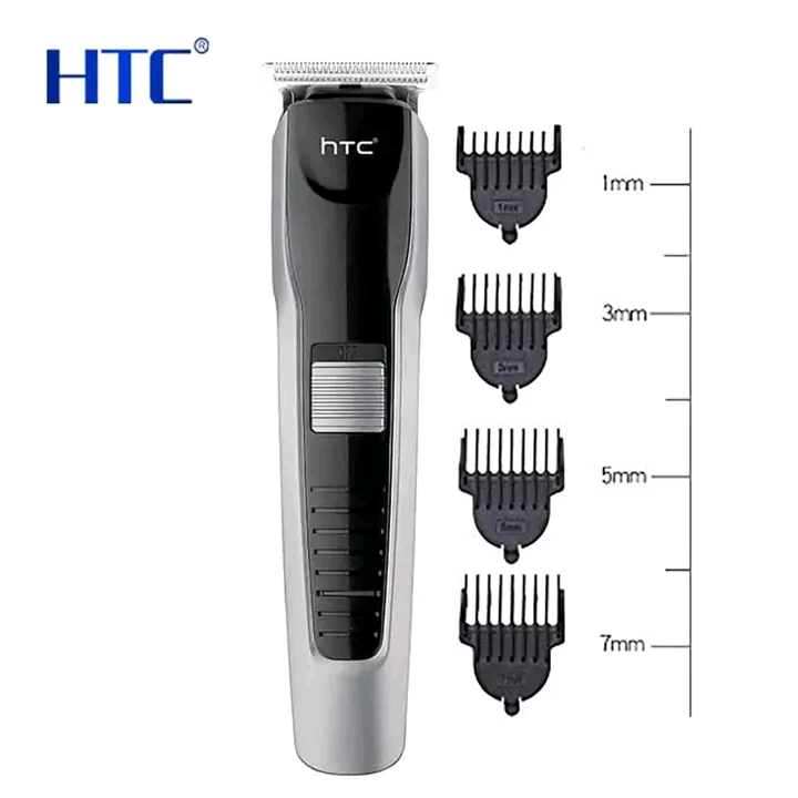 HTC AT-538 Rechargeable Hair and Beard Trimmer, Silver Finish