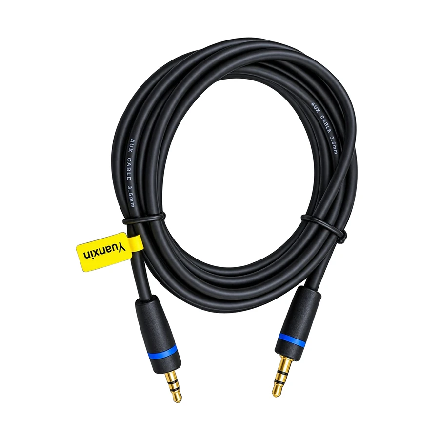 Yuanxin YAX-003 3.5mm Male to Male, 3 Meter, Black Audio Cable