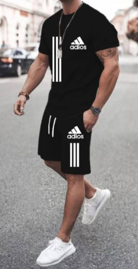 Men's Jersey Half Sleeve T-Shirt and Three Quarter Pants Combo