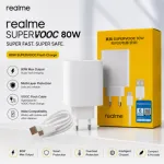 Realme 80W Super Fast Charging Adapter with Cable