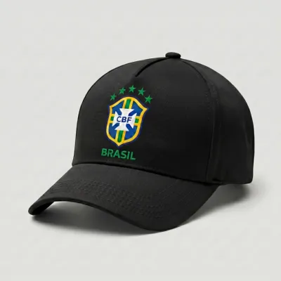 Premium Black Brazil National Team Supporter Cap