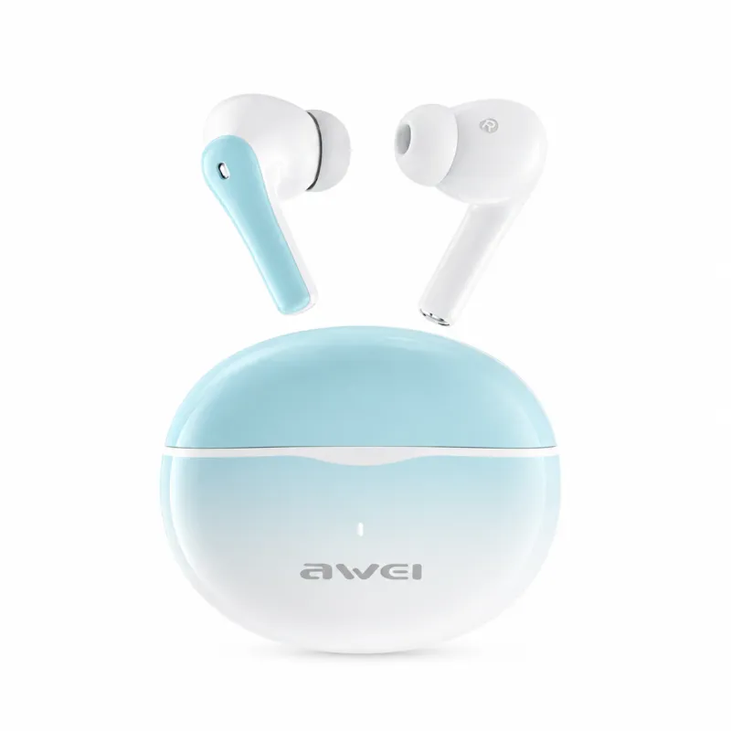Awei T62 True Wireless Earbuds – Bluetooth 5.3 TWS with 4-Mic ENC Noise Cancelling, 10mm Drivers, IPX5 Waterproof & 300mAh Case