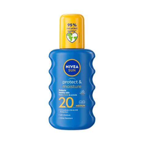 Nivea Sun Protect Moisture Pump Spray SPF20 200ml (Spain)