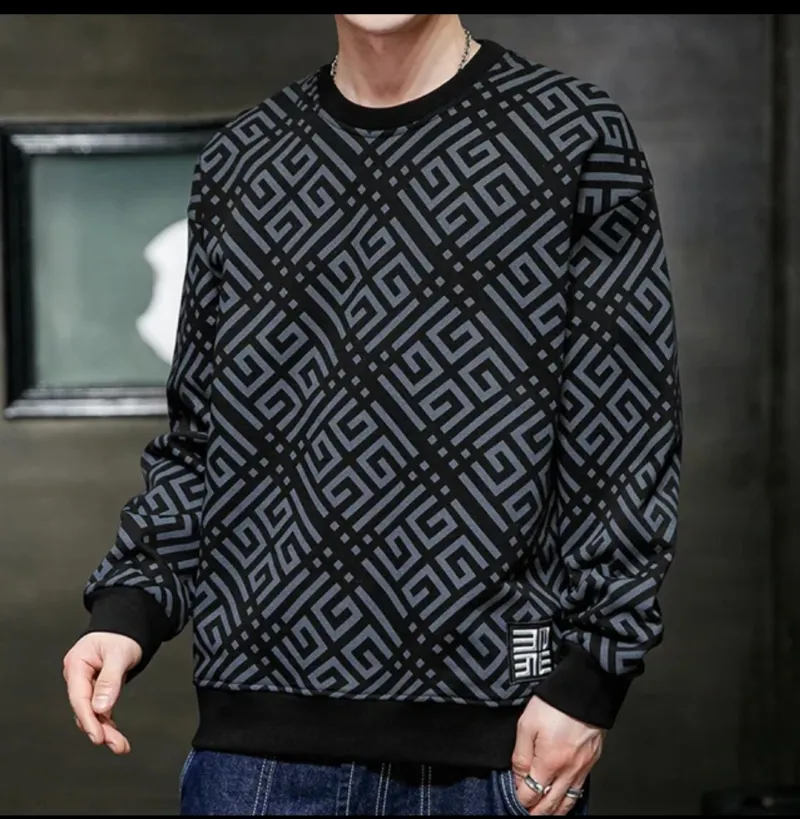Men's Cotton Long Sleeve T-Shirt, 200 GSM, Sizes M to XL