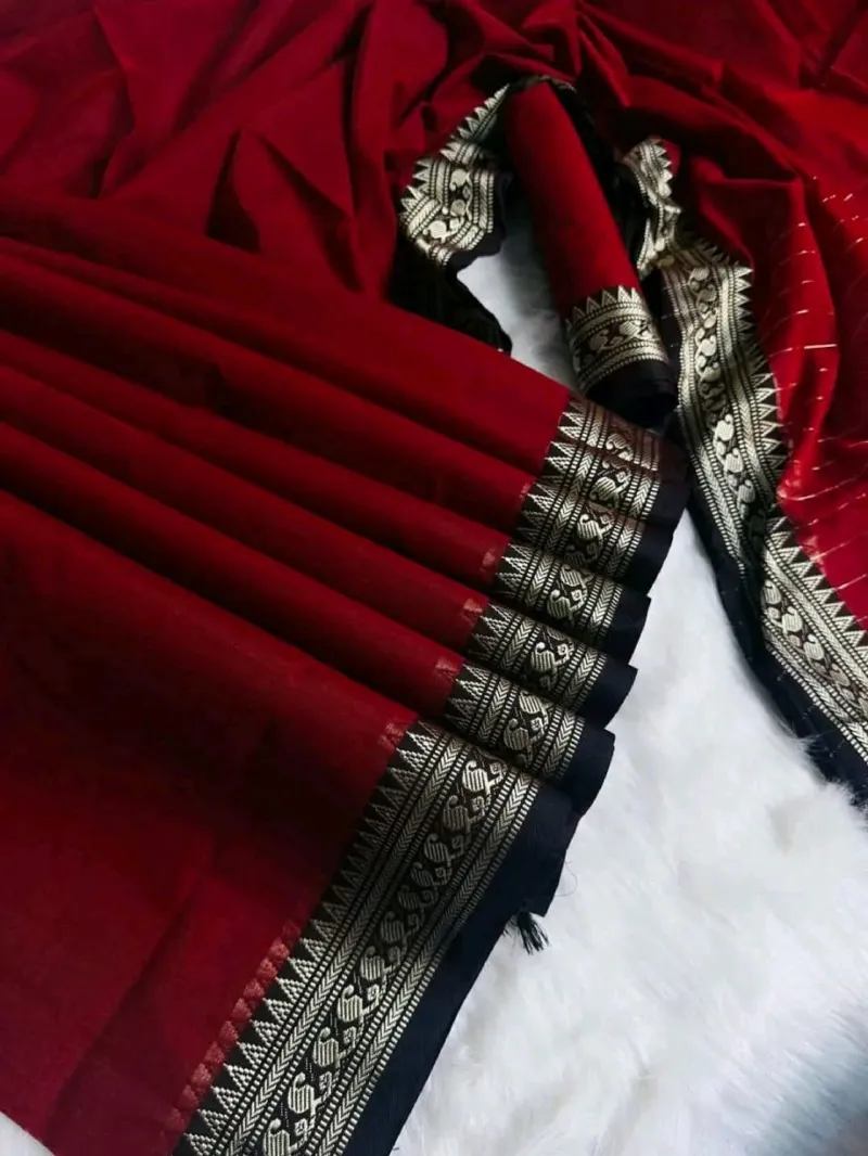 Nokshi Paar Suti Saree for All-Day Wear, 6 Colours