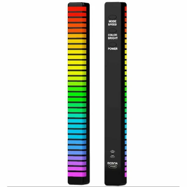 RGB APP Control Rechargeable Rhythm Light With Voice-Activated Pickup (D8-32)