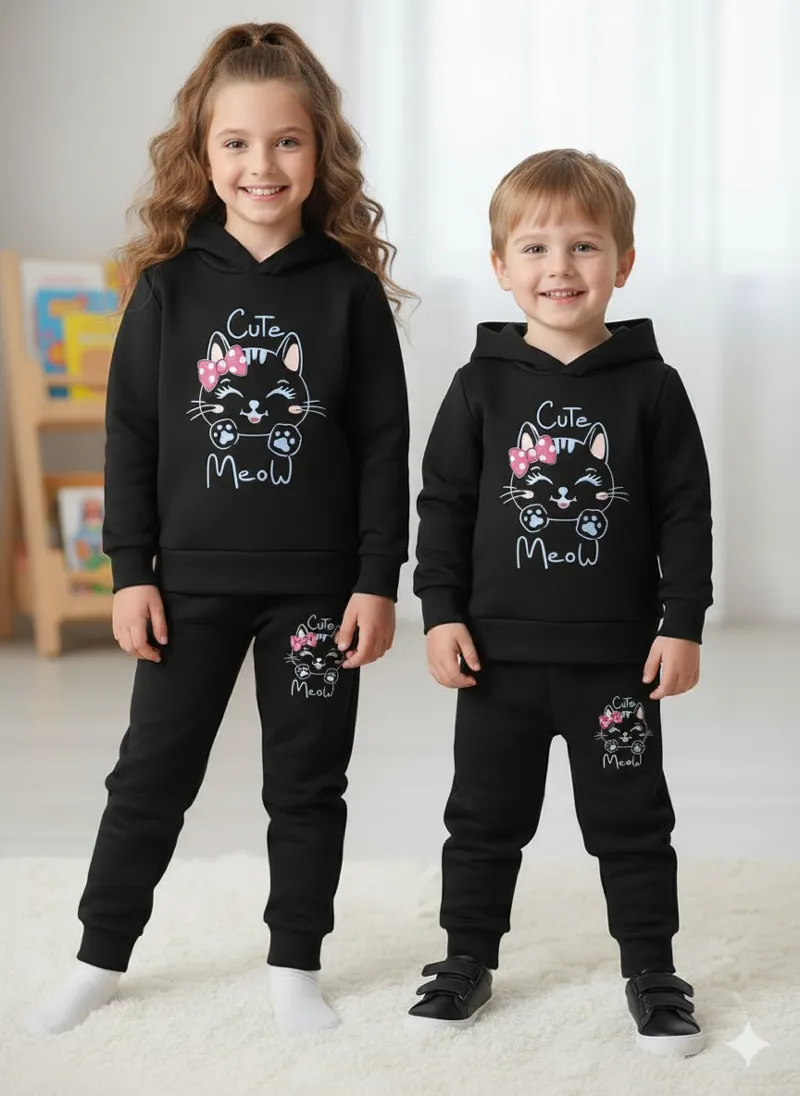 Children's Two-Piece Hoodie Set, Hoodie and Pant, 280-300 GSM