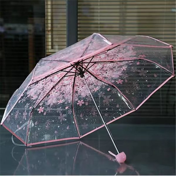 Transparent Flower Umbrella for Women