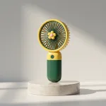 Handheld Portable Desktop Table USB Rechargeable Sports Pocket Mini Fan with Lanyard
