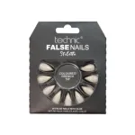 Technic Stiletto 24 False Nails With Glue - Coloured French Tip (China)