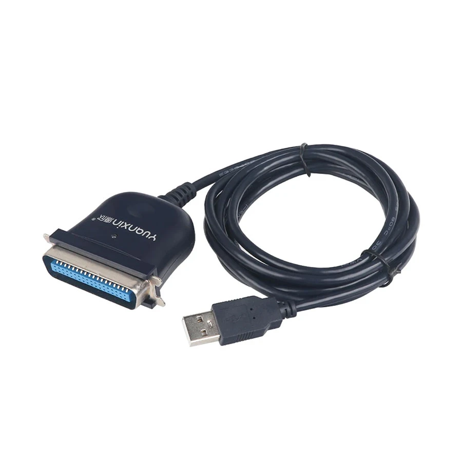 Yuanxin YXB-13 USB to Parallel Female Printer Cable 1.5 Meter Black