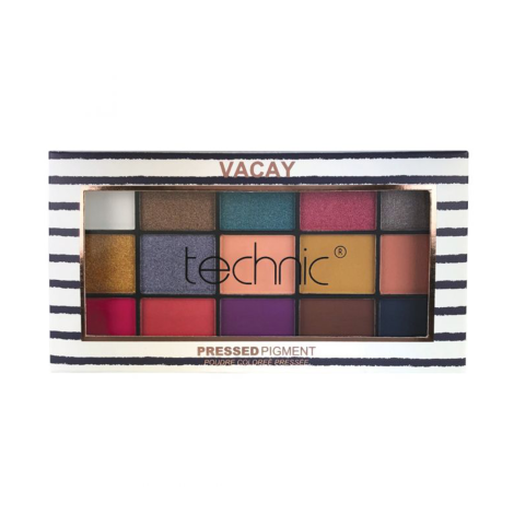Technic Cosmetics - Pressed Pigment Eyeshadow Palette - Vacay (China)