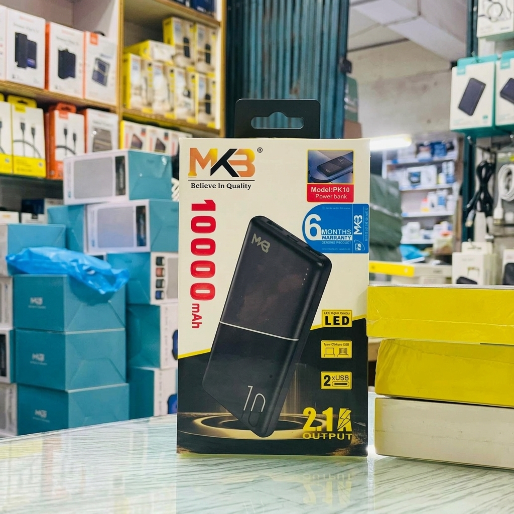 MKB PK10 10000mAh Power Bank with Dual USB Output