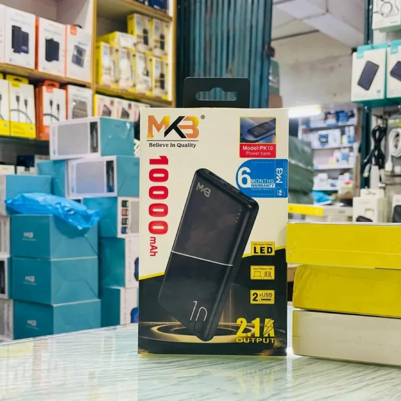 MKB PK10 10000mAh Power Bank with Dual USB Output