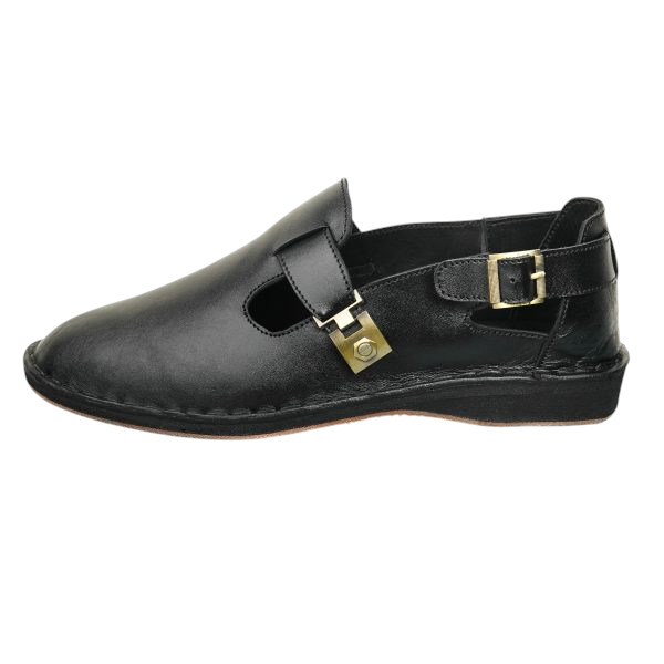 Peshwari Half Shoe – Black