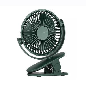 Jisulife FA29A Mini Portable 3-In-1 Combo Clip-On Rechargeable Fan-Green Color