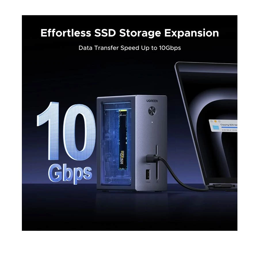 UGREEN Revodok Pro CM923 10-in-1 USB-C Dock with M.2 SSD Enclosure