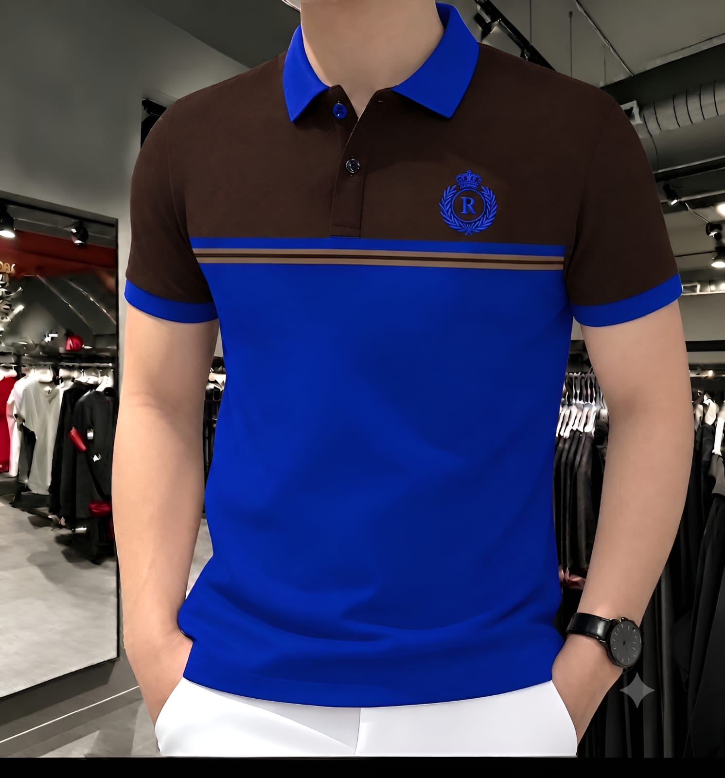 Men's Cotton Half Sleeve Polo Shirt, 200 GSM, 3 Colours