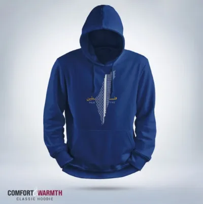 "Palestine-Map" Islamic Hoodie (Royal Blue)