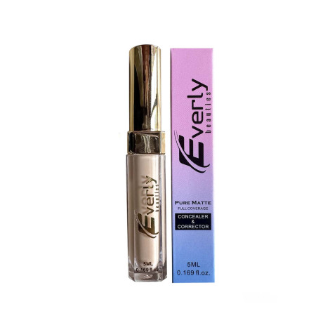 Everly Beauties Pure Matte Full Coverage Concealer & Corrector - Creamy Natural (China)