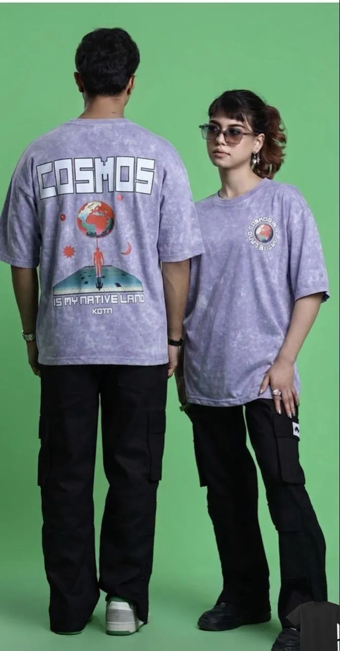 Men's Acid Wash Oversized Drop Shoulder Tee, 240+ GSM, 6 Colours