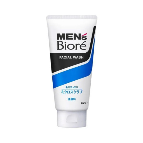 Biore Men's Clear Pores Micro Scrub Facial Wash 130g (Vietnam)