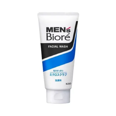 Biore Men's Clear Pores Micro Scrub Facial Wash 130g (Vietnam)