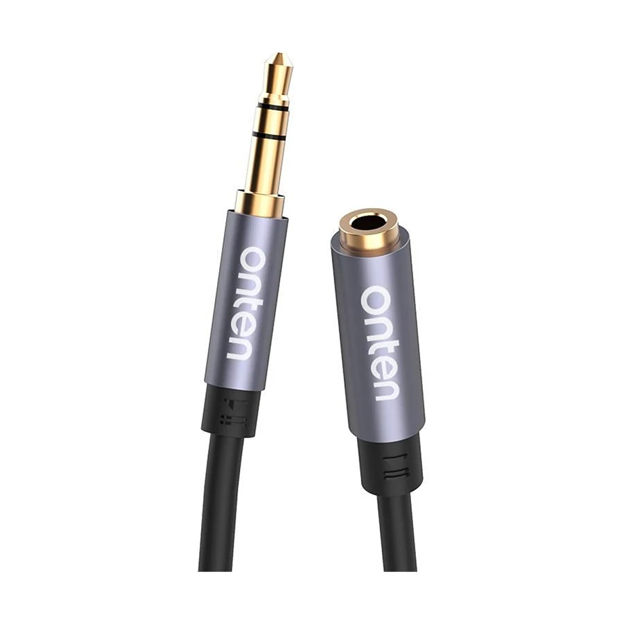 Onten OTN-A102 3.5mm Male to Female, 1 Meter, Black Audio Cable