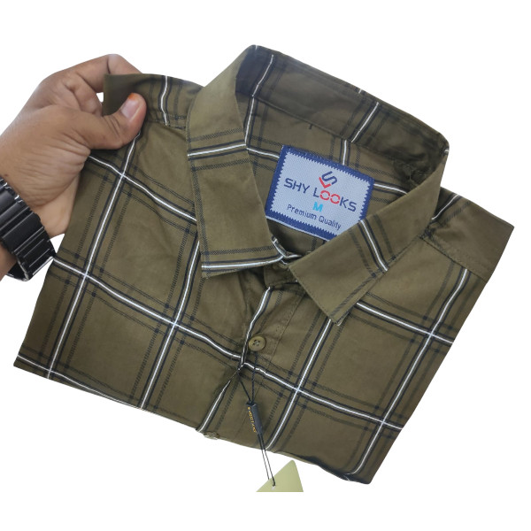 Stylish Cotton Full Sleeve Check Shirt