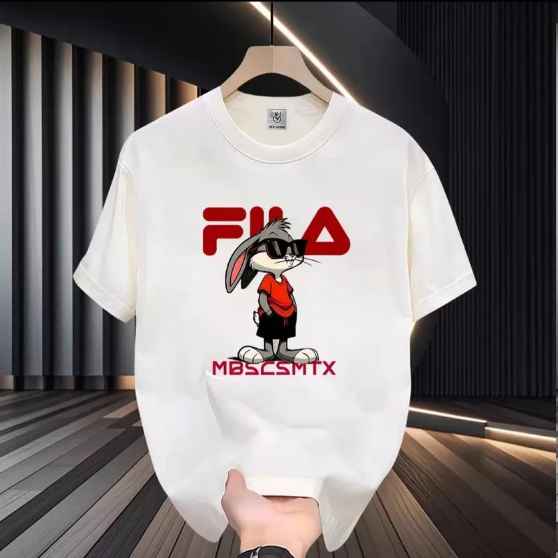 Men's Cotton-Spandex Drop Shoulder Tee, DTF Print, 6 Colours